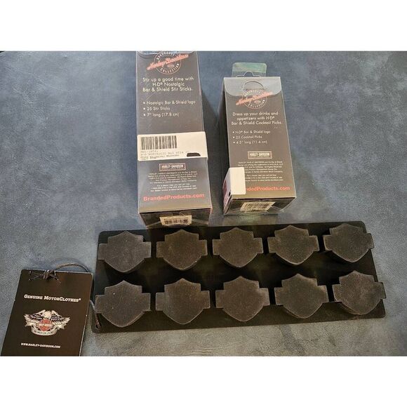 Hearley-Davidson  Piece Set Silicone Hearley Ice Cube Tray. Hearley Davidson Sti - Picture 2 of 4